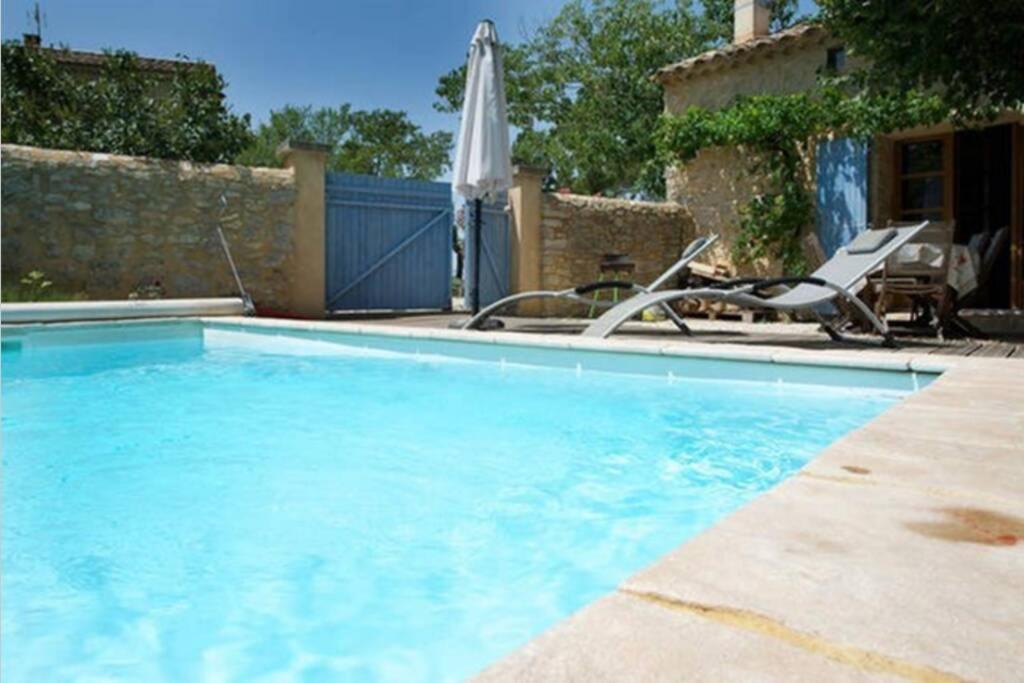 Maison De Plain Pied Pour 4 Pers Piscine Lussan Lussan  Buitenkant foto