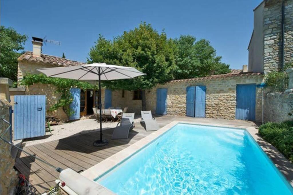 Maison De Plain Pied Pour 4 Pers Piscine Lussan Lussan  Buitenkant foto